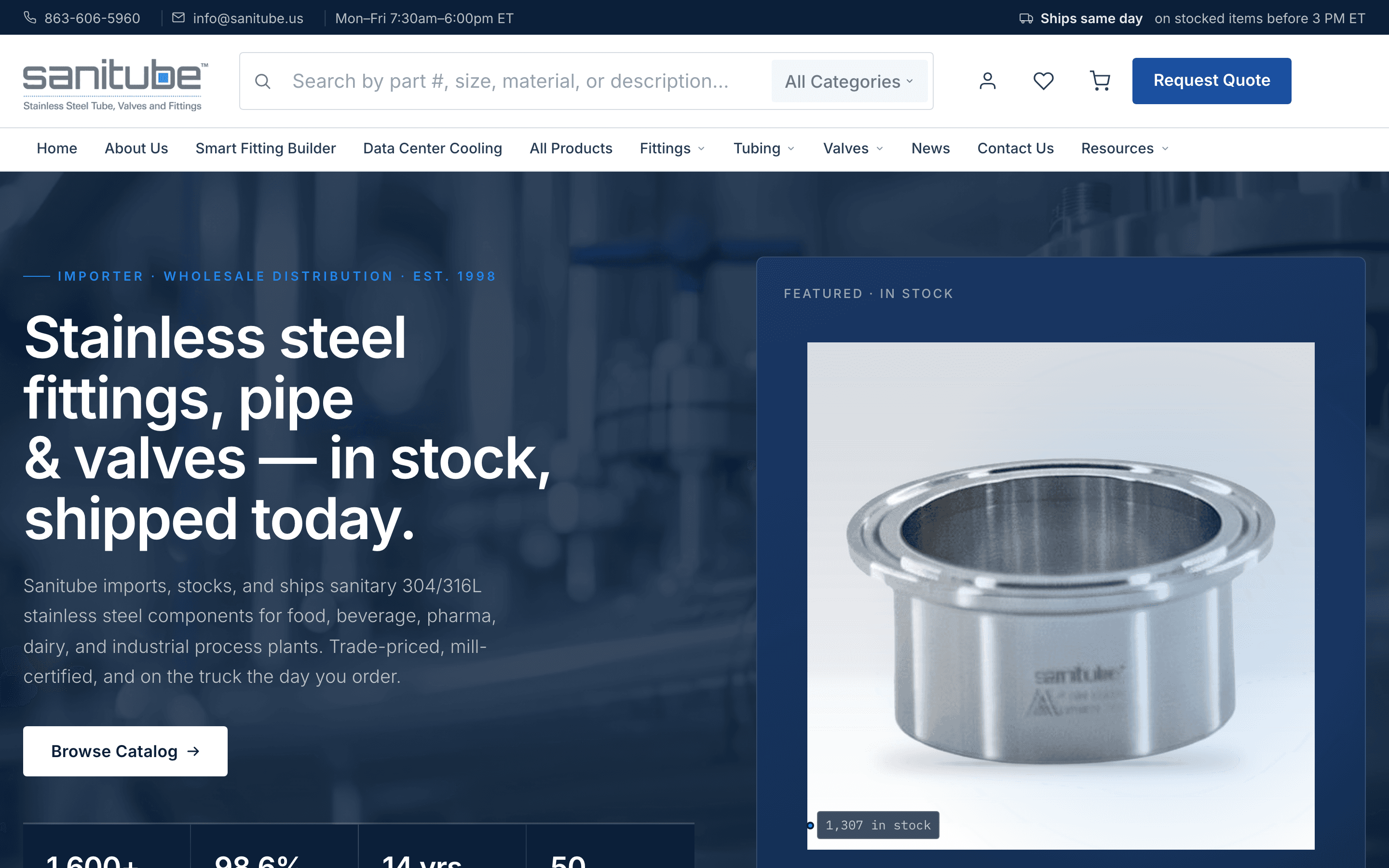 Sanitube homepage